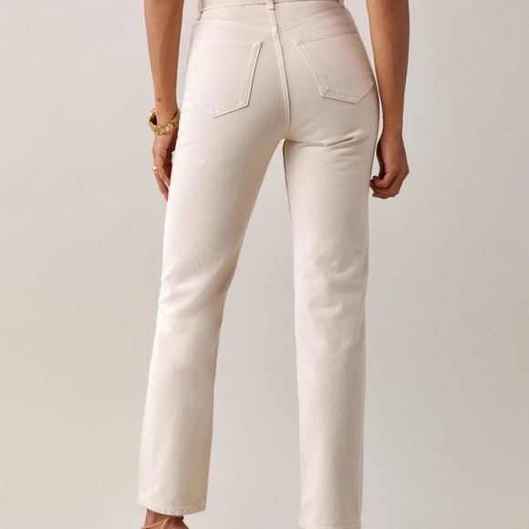 Reformation Belted High Rise Straight Jeans - Picture 10 of 12